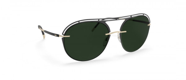 Silhouette Accent Shades 8724 Sunglasses, 9230 POL Green / SLM