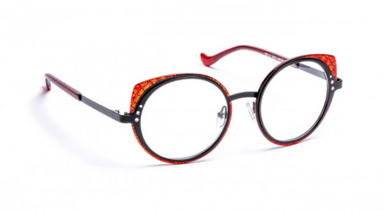 Boz by J.F. Rey KELLY Eyeglasses, BLACK/RED (0030)