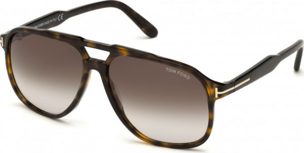 Tom Ford FT0753 RAOUL Sunglasses, 52K - Dark Havana / Dark Havana