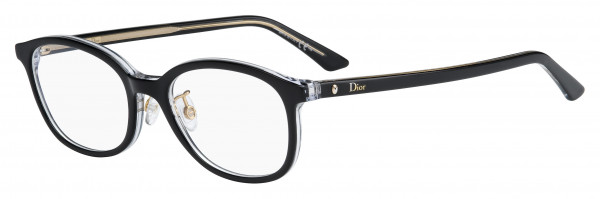 Christian Dior Montaigne 28/F Eyeglasses, 0TKX Black Crystal