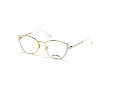 Longines LG5011-H Eyeglasses, 021 - Shiny Endura Gold & Shiny White