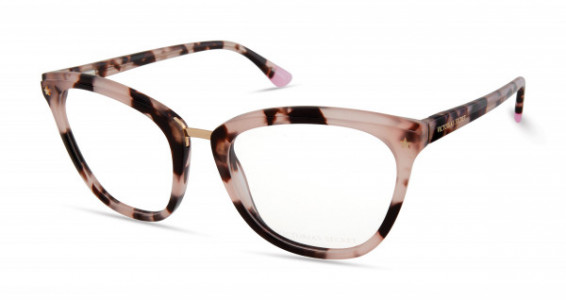 Victoria's Secret VS5016 Eyeglasses, 055 - Pink Tortoise W/ Gold Bridge And Gold Star On End Pieces