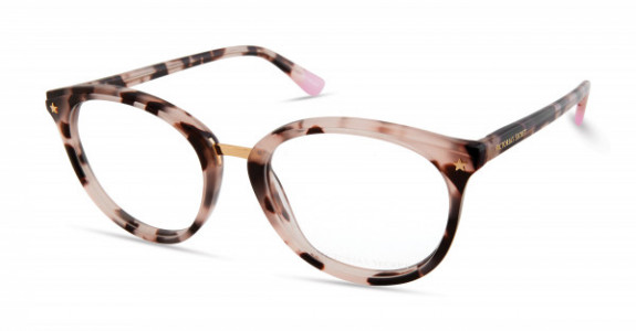 Victoria's Secret VS5017 Eyeglasses, 055 - Pink Tortoise W/ Gold Bridge And Gold Star On End Pieces
