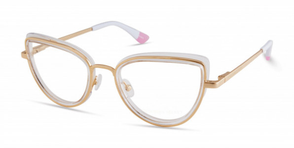 Victoria's Secret VS5020 Eyeglasses, 022 - Clear Transparent/gold Rim W/ Gold Star On Temples