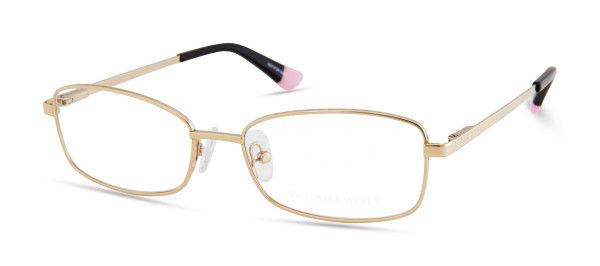 Victoria's Secret VS5022 Eyeglasses, 030 - Gold W/ Gold Star On Temple, Black Tips