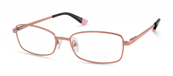 Victoria's Secret VS5022 Eyeglasses, 072 - Pale Pink W/ Gold Star On Temple, Black Tips