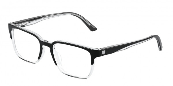 Starck Eyes SH3066 Eyeglasses, 0001 BLACK/CRYSTAL (BLACK)