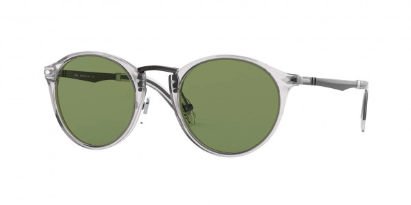 Persol PO3248S Sunglasses, 309/4E TRANSPARENT GREY GREEN (GREY)