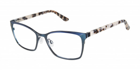 gx by Gwen Stefani GX072 Eyeglasses, Navy/Teal (NAV)