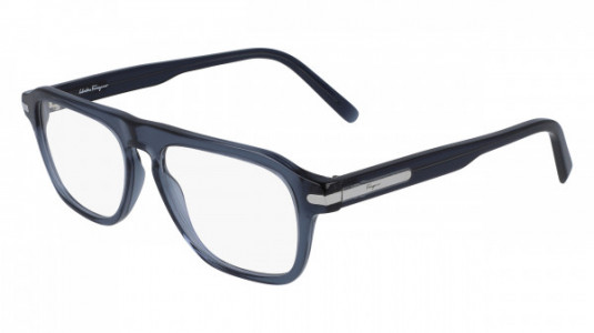 Ferragamo SF2869 Eyeglasses, (424) CRYSTAL BLUE