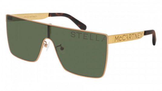 Stella McCartney SC0236S Sunglasses, 001 - GOLD with GREEN lenses