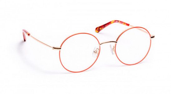 J.F. Rey PARTY Eyeglasses, STRONG RED/SHINY GOLD 12/16 G (3050)