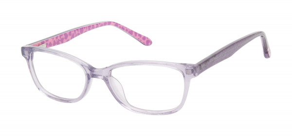 Lulu Guinness LK029 Eyeglasses, Purple Glitter (PUR)