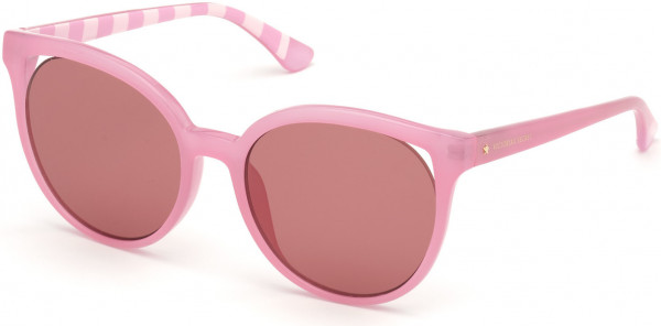 Victoria's Secret VS0034 Sunglasses, 72Y - Pink W Pink Lens, Striped Interior