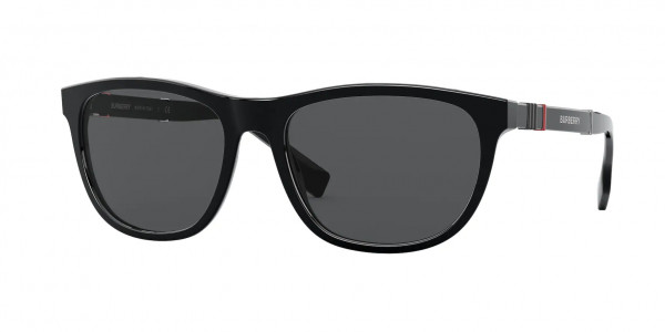 Burberry BE4319F ELLIS Sunglasses, 300187 BLACK (BLACK)