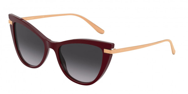 Dolce & Gabbana DG4381F Sunglasses, 30918G BORDEAUX (BORDEAUX)