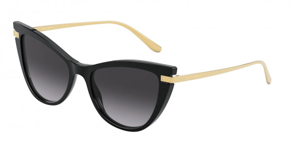 Dolce & Gabbana DG4381F Sunglasses, 501/8G BLACK (BLACK)
