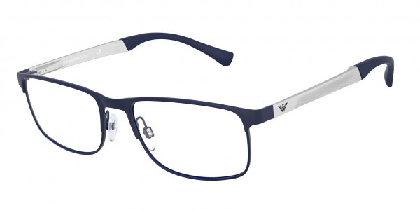 Emporio Armani EA1112 Eyeglasses, 3131 RUBBER BLUE (BLUE)