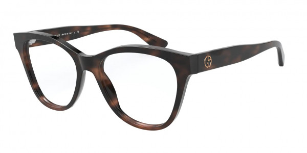 Giorgio Armani AR7188 Eyeglasses, 5734 STRIPED BROWN (BROWN)
