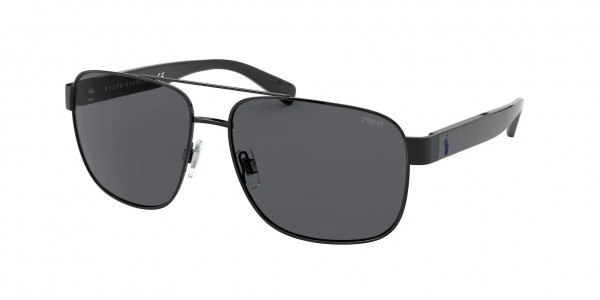 Polo PH3130 Sunglasses, 900387 SHINY BLACK GREY (BLACK)
