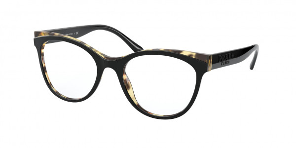Prada PR 05WV Eyeglasses, 3891O1 BLACK/HAVANA (BLACK)