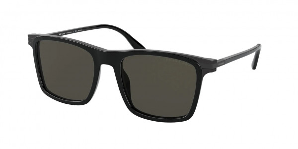 Prada PR 19XS Sunglasses, 07F08G BLACK POLAR GREY (BLACK)