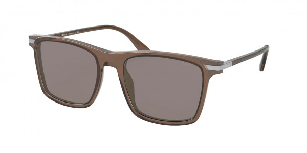 Prada PR 19XS Sunglasses, 09F03D BROWN GREY (BROWN)