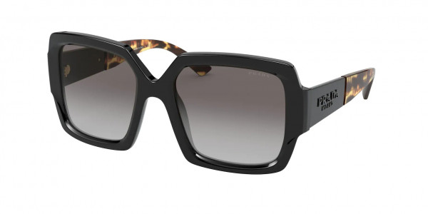 Prada PR 21XSF Sunglasses, 1AB0A7 BLACK GREY GRADIENT (BLACK)