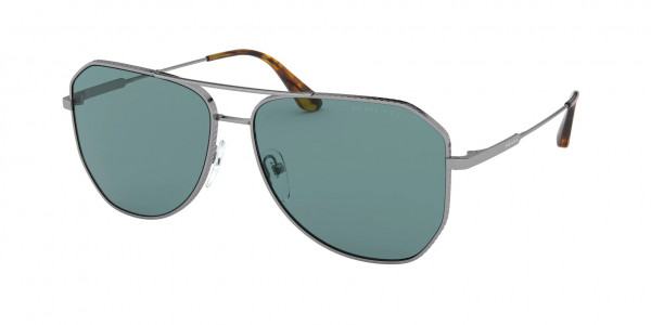Prada PR 63XS Sunglasses, 5AV04D GUNMETAL POLAR GREEN (GREY)