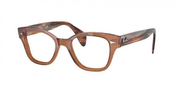 Ray-Ban Optical RX0880 Eyeglasses, 8180 TRANSPARENT BROWN (BROWN)
