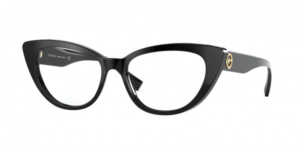Versace VE3286 Eyeglasses, GB1 BLACK