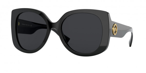 Versace VE4387 Sunglasses, GB1/87 BLACK DARK GREY (BLACK)