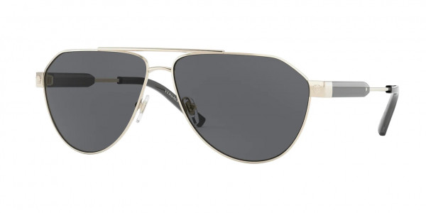 Versace VE2223 Sunglasses, 100287 GOLD DARK GREY (GOLD)