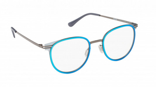 Mad In Italy Torcello Eyeglasses, Mirror Blue/Dark Gun - C02