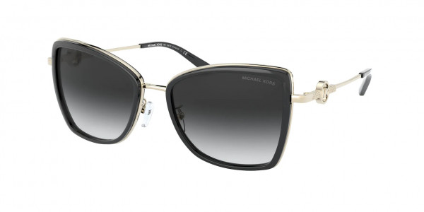 Michael Kors MK1067B CORSICA Sunglasses, 10148G CORSICA LIGHT GOLD/BLACK DARK (GOLD)