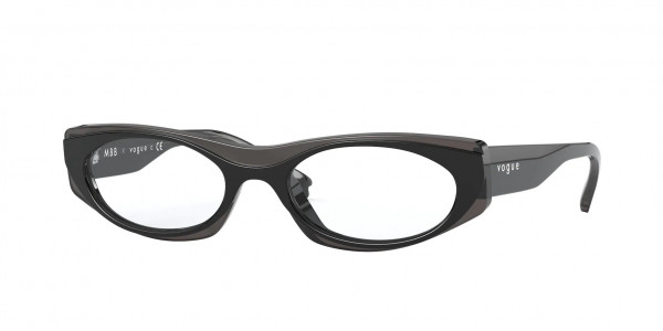Vogue VO5316 Eyeglasses, 2813 TOP BLACK/OPAL BLACK (BLACK)