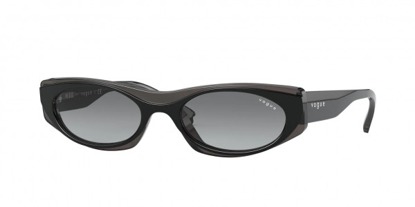 Vogue VO5316S Sunglasses, 281311 TOP BLACK/OPAL BLACK (BLACK)