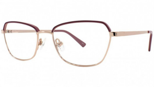 Adrienne Vittadini 606 Eyeglasses, DkPnk/SGld