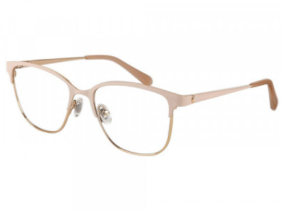 Amadeus A1039 Eyeglasses, Gold With Pink On Rim