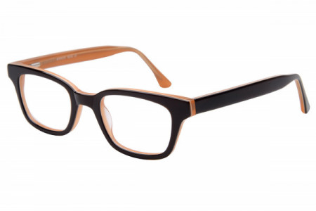 Baron BZ46 Eyeglasses, Brown Over Orange Crystal