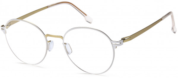 Menizzi M4093 Eyeglasses, 01-Silver Gold