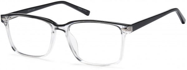 4U US105 Eyeglasses, Black Crystal