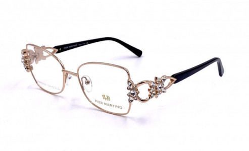 Pier Martino PM6575 Eyeglasses, C4 Rose Gold Black Crystal