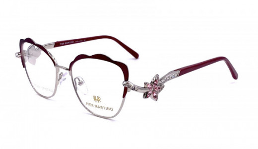 Pier Martino PM6578 Eyeglasses, C3 Silver Plum Crystal
