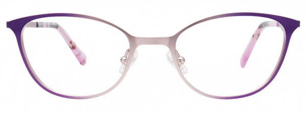 EasyClip EC548 Eyeglasses, 080 - Matt Purple & Matt Light Lilac