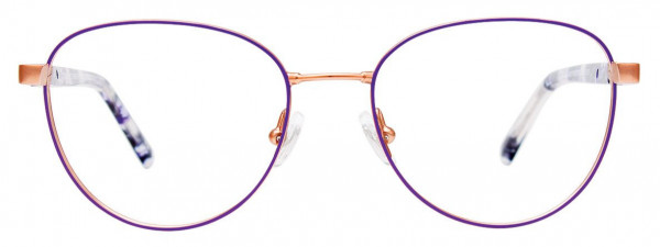 EasyTwist ET9000 Eyeglasses, 080 - Satin Purple & Rose Gold
