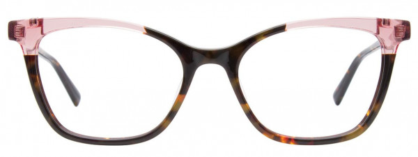 Takumi TK1154 Eyeglasses, 010 - Brown & Amber Marbled & Crystal Pink
