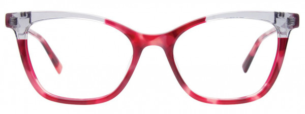 Takumi TK1154 Eyeglasses, 030 - Red & Pink Marbled & Crystal Grey