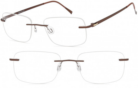 Simplylite SL 806 Eyeglasses, Brown Gold