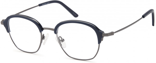 Di Caprio DC348 Eyeglasses, Blue Gunmetal